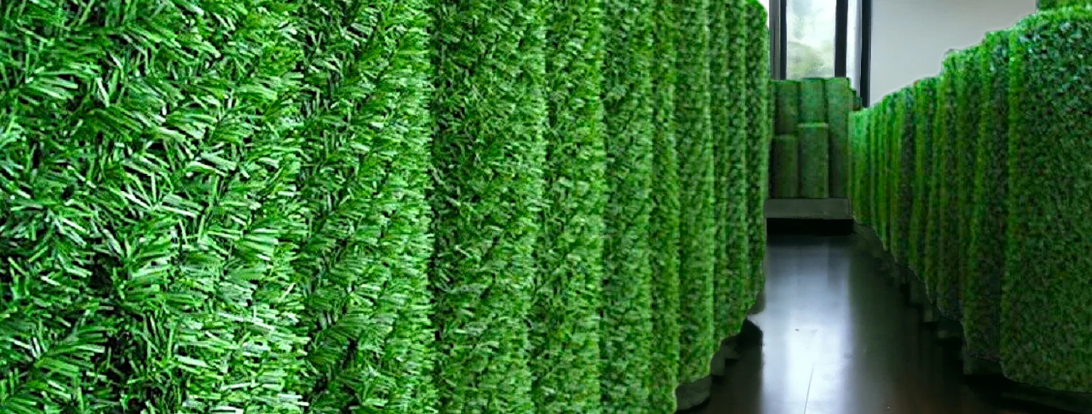 Dolce Green grass fence rolls texture
