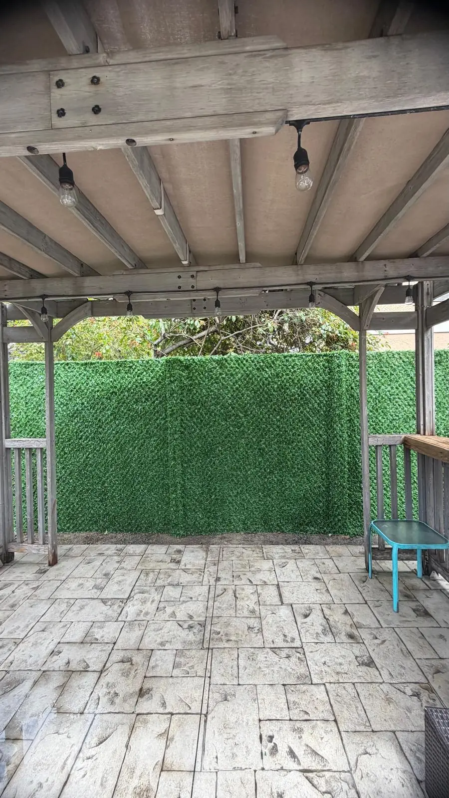Dolce Green project: backyard pergola after