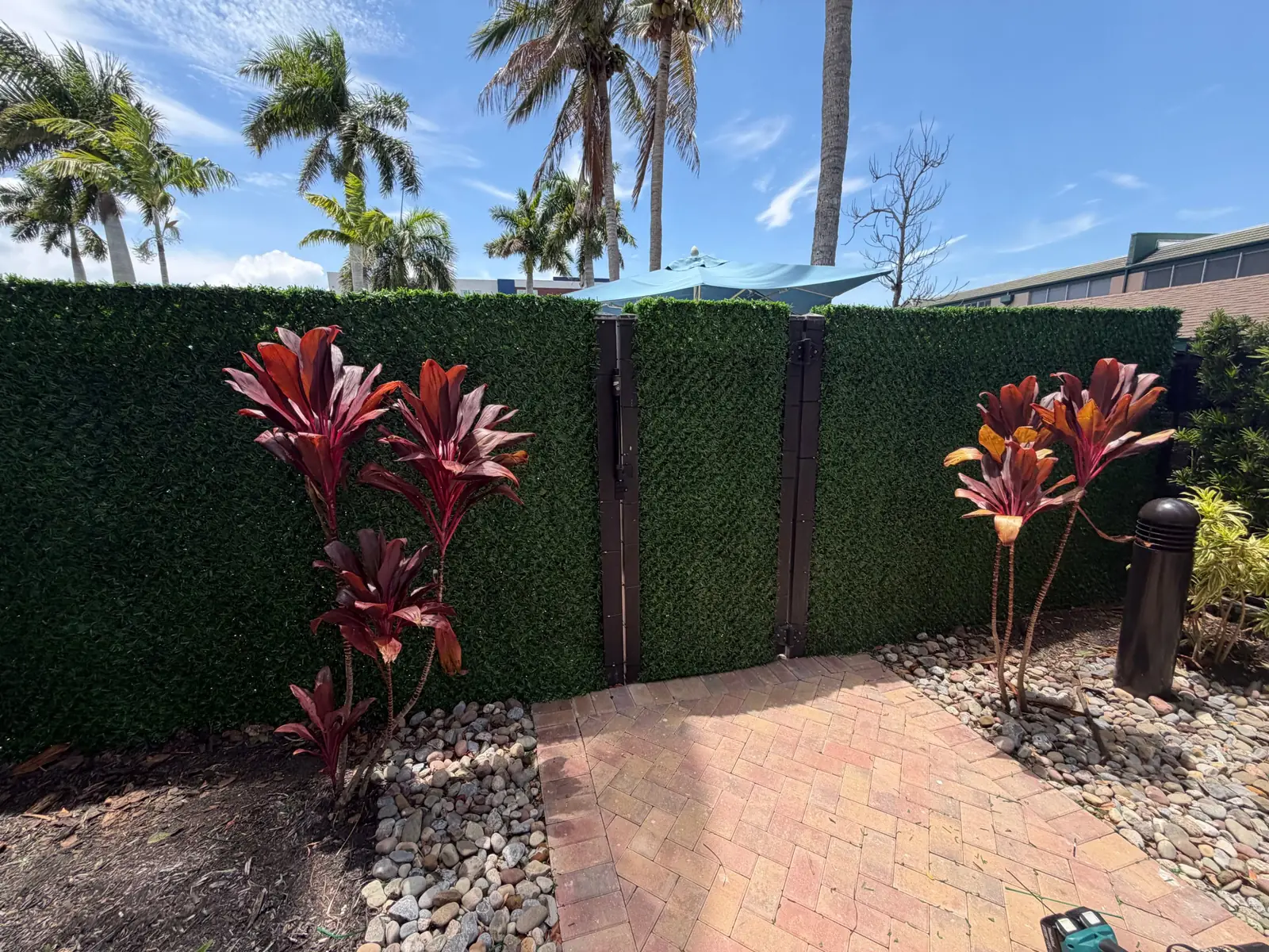Dolce Green project: hotel pool gate after